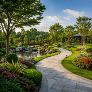 Landscaped parks